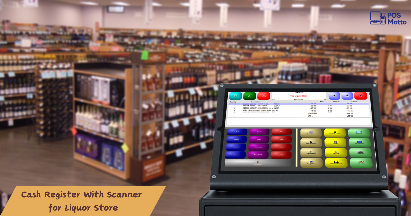 Cash Register With Scanner for Liquor Store